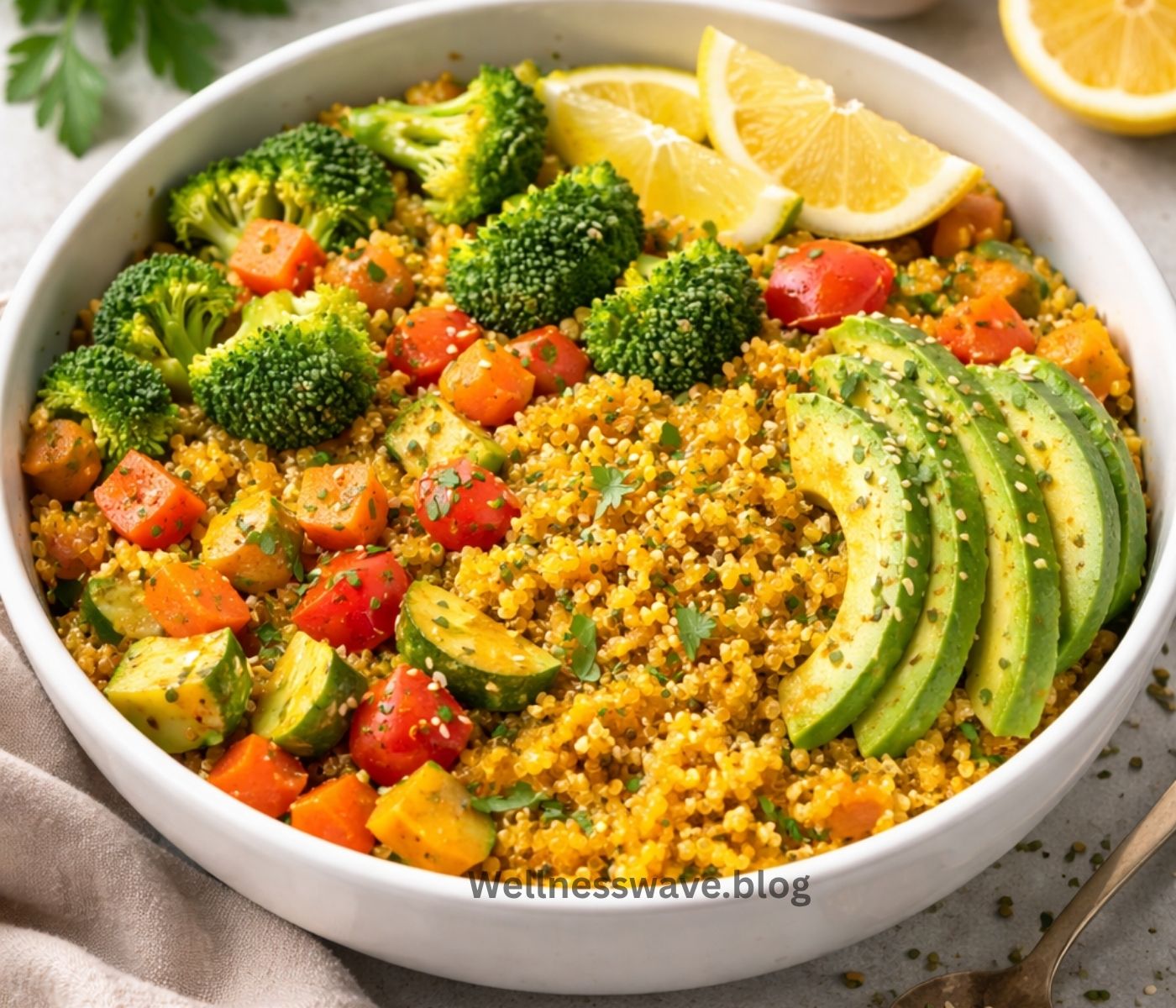 Turmeric Quinoa bowl