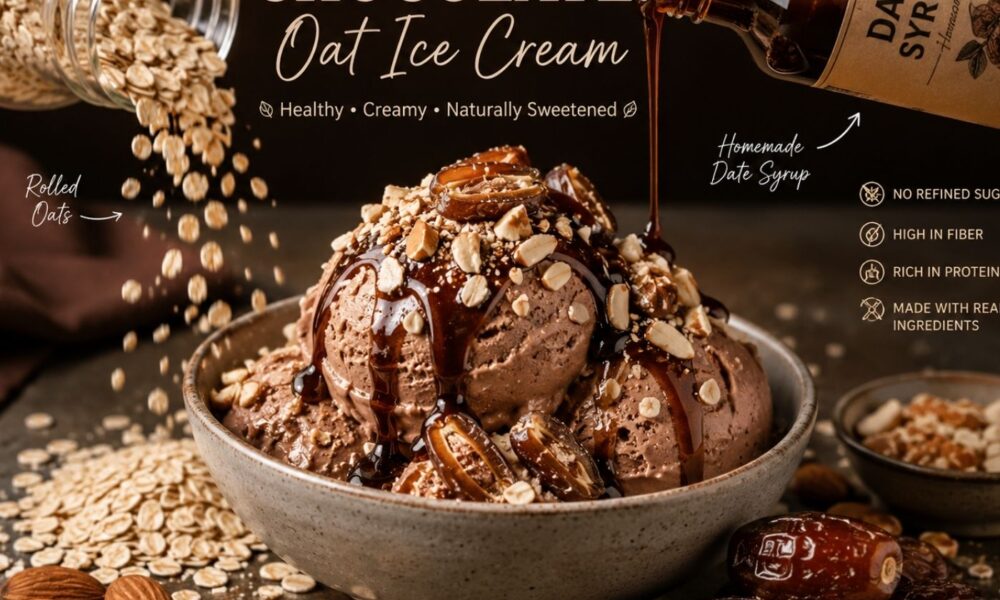 Guilt-free-chocolate-oat-ice-cream-without-sugar-